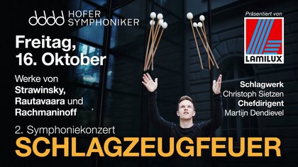 2. Symphoniekonzert 2026/27 der Hofer Symphoniker