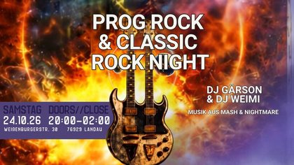 Prog Rock & Classic Rock Night mit DJ Gärson und DJ Weimi