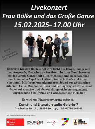Frau Bölke und das Große Ganze Livekonzert