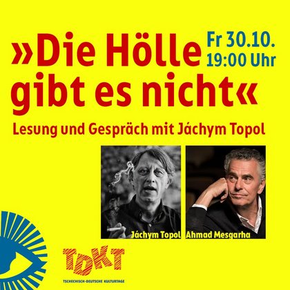 Tschechisch-Deutsche Kulturtage - Lesung und Gespräch mit Jáchym Topol