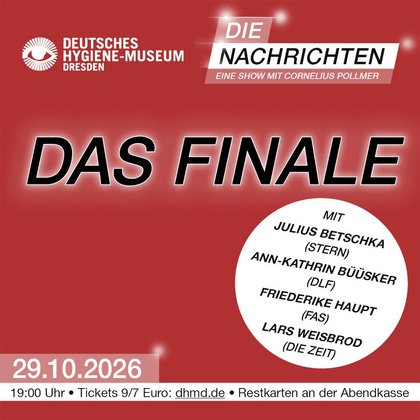 Die Nachrichten - DAS FINALE | Reporterslam mit Cornelius Pollmer