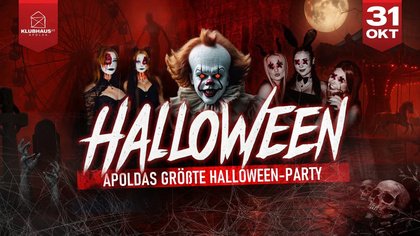 HALLOWEEN 2026 | Apolds größte Halloween-Party | 31.10.26 | Klubhaus Apolda