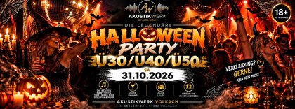 DIE HALLOWEEN PARTY – Ü30 / Ü40 / Ü50