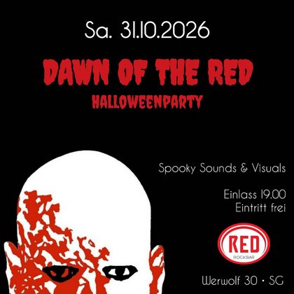 DAWN OF THE RED • Halloweenparty • RED Rockbar Solingen