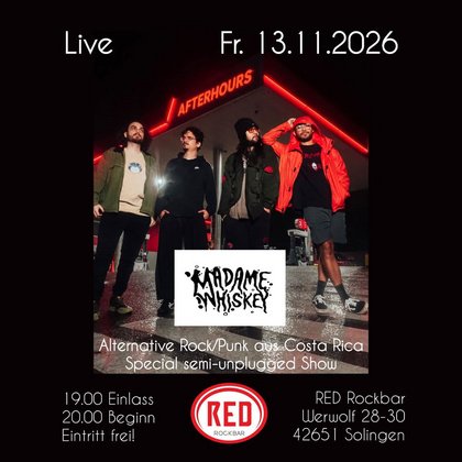 MADAME WHISKEY • Live • RED Rockbar Solingen