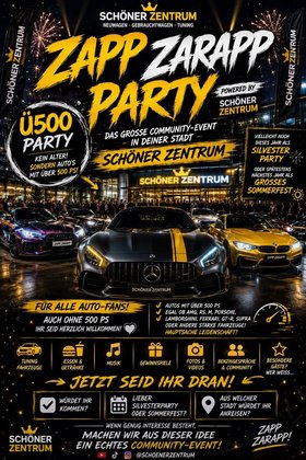 Zapp Zarapp Party powered by Schöner Zentrum?