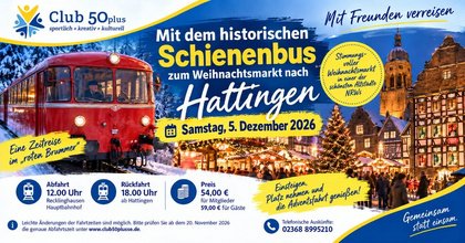 Mit dem „roten Brummer“ zum Weihnachtsmarkt nach Hattingen