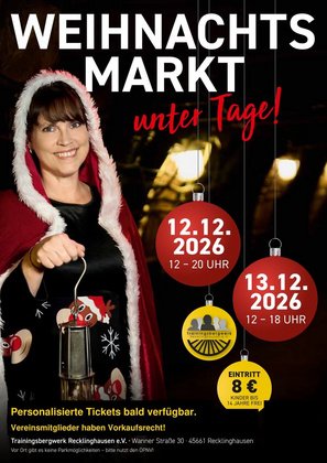 WEIHNACHTSMARKT UNTER TAGE 2026