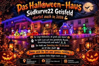 Halloween-Haus Südkurve22 Geisfeld