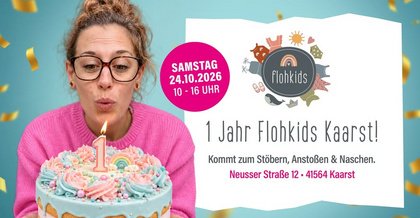 1. Jubiläum Flohkids Kaarst – Dein Lieblings Kinderflohmarkt-Laden