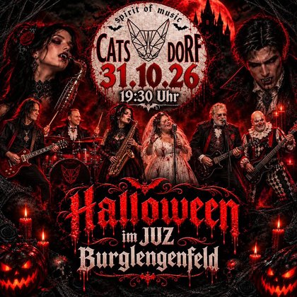 Halloweenparty mit CATSDORF im JUZ Burglengenfeld