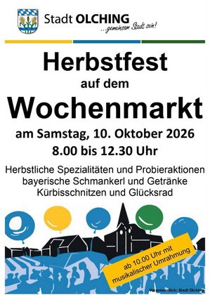 Herbstfest auf dem Olchinger Wochenmarkt