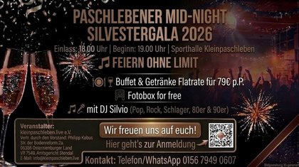 Paschlebener MID-NIGHT Silvestergala 2026