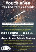 Vorschießen von Silversterfeuerwerk