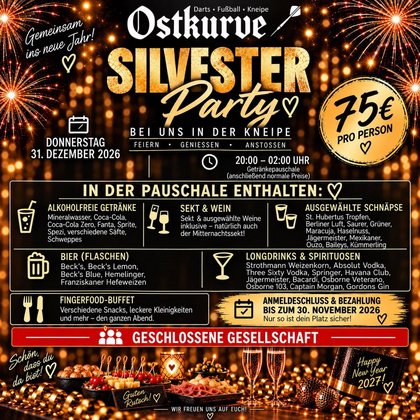 Silvesterparty - Ostkurve Findorff