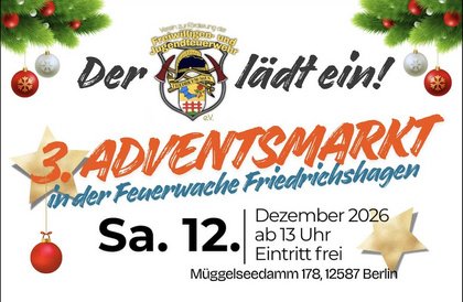 3. Adventsmarkt in der Feuerwache Friedrichshagen