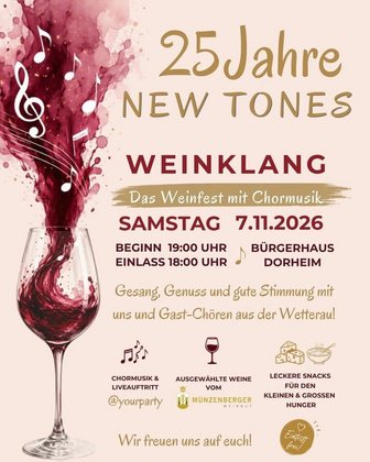 Weinfest anlässlich des 25-jährigen Jubiläums der New Tones