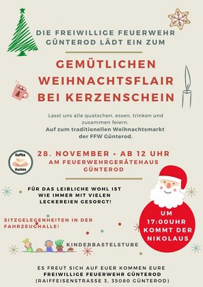 Weihnachtsmarkt der FFW Günterod