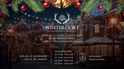 Das Winterdorf in Ilvesheim