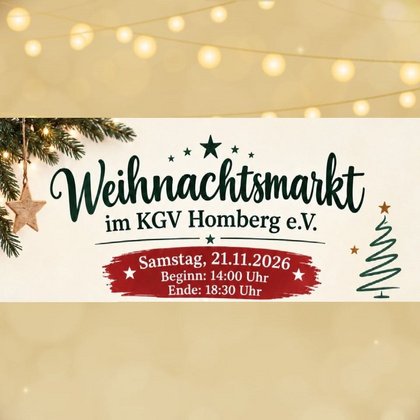 Weihnachtsmarkt im KGV Homberg e.V.