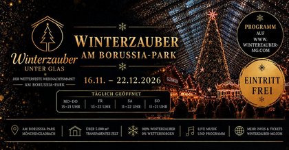 Winterzauber Mönchengladbach - der Weihnachtsmarkt unter Glas