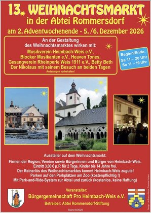 Weihnachtsmarkt in der Abtei Rommersdorf
