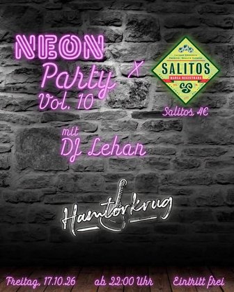 Neon Party Vol. 10 mit DJ Lehan