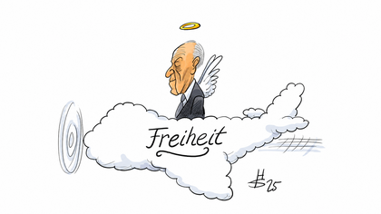 Adenauer auf der Wolke