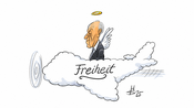 Adenauer auf der Wolke