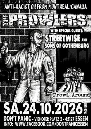 THE PROWLERS (Canada’s premier Oi! band) + Streetwise + Sons of Gothenburg