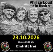 “PHIL ZE LOUD“ – Klassik-Rock-Abend – Live am 23.10.2026 ab 20:00 Uhr - Eintritt frei