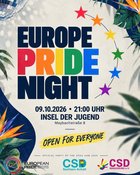 EUROPE PRIDE NIGHT – MAGDEBURG 2026 🪩 Europe meets Magdeburg!
