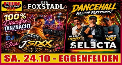 SA. 24.10 I FOXSTADL I DANCEHALL I TERRASSE