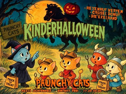 Kinderhalloween im Paunchy Cats mit DJ Daddy