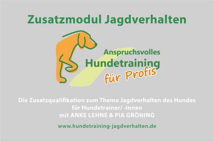 Zoom-Live-Vorstellung des Zusatzmodul Jagdverhaltens mit Anke Lehne & Pia Groening