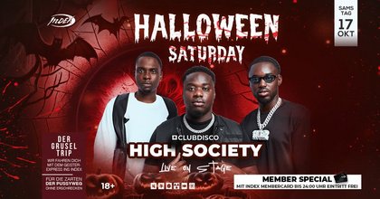 HALLOWEEN SATURDAY – HIGH SOCIETY live | 18+ | CLUB INDEX | SCHÜTTORF