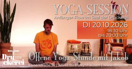 Yoga-Session mit Jakob