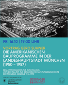 Die amerikanischen Bauprogramme in der Landeshauptstadt München (1950 – 1957) | Gero Suhner