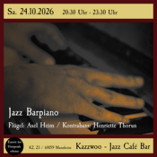 Jazz Barpiano mit Axel Heim / Kontrabass: Henriette Thorun