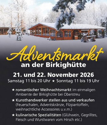 Großer Adventsmarkt am 21./22. November (ab 11 Uhr)