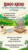 Bingo-Abend mit Wein, Flammkuchen & Pizza im Weingut