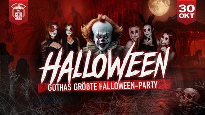HALLOWEEN 2026 | Gothas größte Halloween-Party | 30.10.26 | Club Zeus Gotha