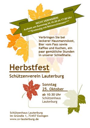 Traditionelles Herbstfest