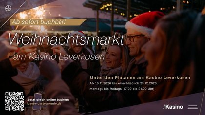 Weihnachtsmarkt unter den Platanen am Kasino Leverkusen