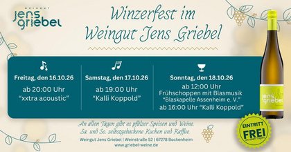 Winzerfest im Weingut Jens Griebel