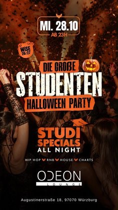DIE GROßE STUDENTEN HALLOWEEN PARTY