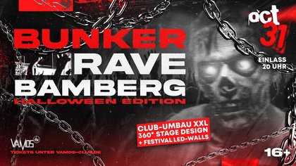 BUNKER RAVE BAMBERG - HALLOWEEN 2026