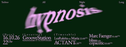 HYPNOSIS - Techno All Night Long