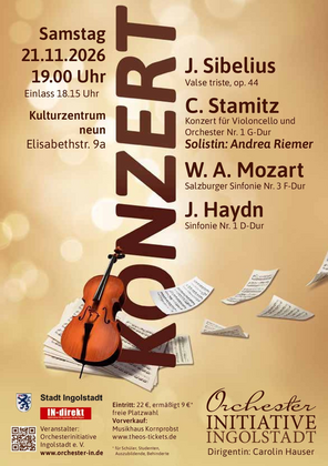 Herbstkonzert der Orchesterinitiative Ingolstadt