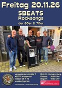 5Beats" mit den Rocksongs der 60er & 70er.